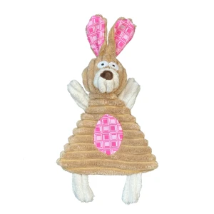 Nunbell Pink Rabbit zörgős testű plüssnyúl kutyajáték 27cm